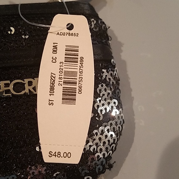 VS Black Sequin Coin Purse w/ Keychain - Picture 4 of 4